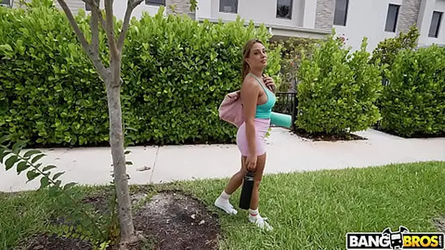 Stretching My Pussy Before Yoga