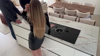 French MILF fucked by 2 workers - double facial!