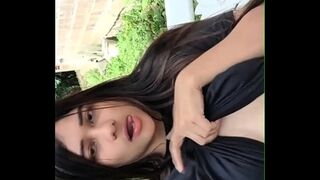 Naughty college girl masturbates with her dildo