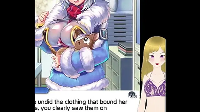 Anime girl getting her big tits fondled and lactating