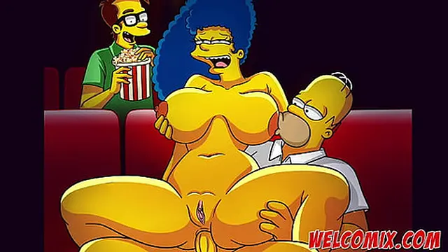 Secret🤫 scenes in the cinema! Simpsons adult comics