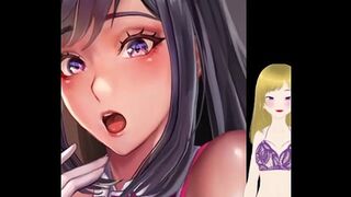 Sexy anime nurse with big tits