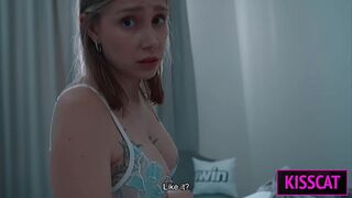 Why Step Mom Wakes with Step Son’s Cock in Hand Post-Fight — Will She Gets Face Cum in Share Bed?