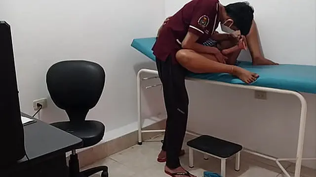 Doctor treats young patient and masturbates her with dildo – she ends up very horny alone