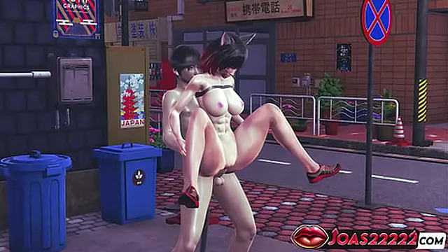 Big Titty Catgirl In Black Bikini Sucks Big Dick🍆 While Getting Fucked Hard And Deep