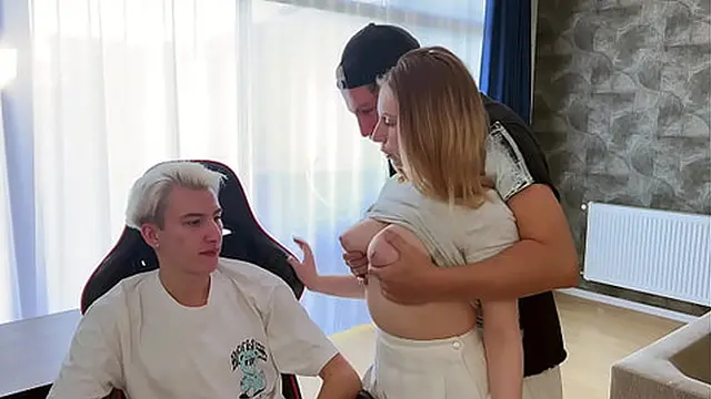 Step-boyfriend′s virginity awaits — let′s make it last a while