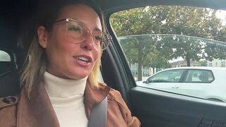 Fingering My Pussy and Ass in the Back of My Car