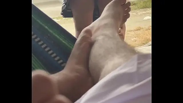 Hot wife masturbates her boyfriend in public risky