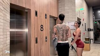 Passionate sex with a stranger after the gym - Danner Mendez and Iris Rodriguez