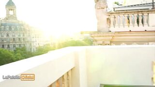 I suck a BBC stud's ass and then I take his cock on a terrace - The Official Paisita