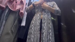 Real dressing room  Russian milf change clothes