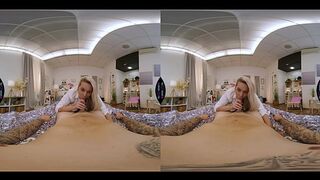 Blonde Milf with Loose Pussy and Big Tits Craving COCK - 360 VR Porn