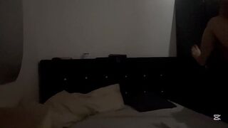 Mature woman with big tits gets on all fours —  moans —  and cums 