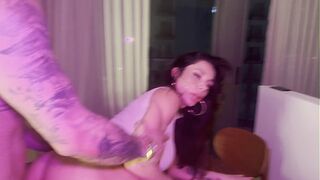 Stunning Body Latina Sucks And Rides a Big Cock