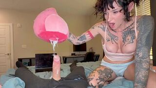 Spying Step Bro Stuffs Step Sis's Stuffy