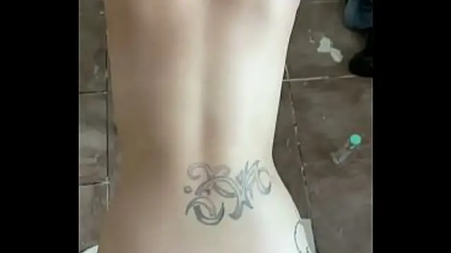 Young slut cheats on her boyfriend by fucking an older man at the trap house