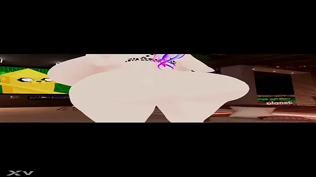 Busty cowgirl gets milked in 3D POV