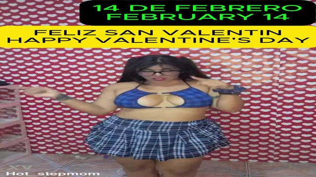 Valentine's Day special! Curvy Latina goddess with black hair and a gripping