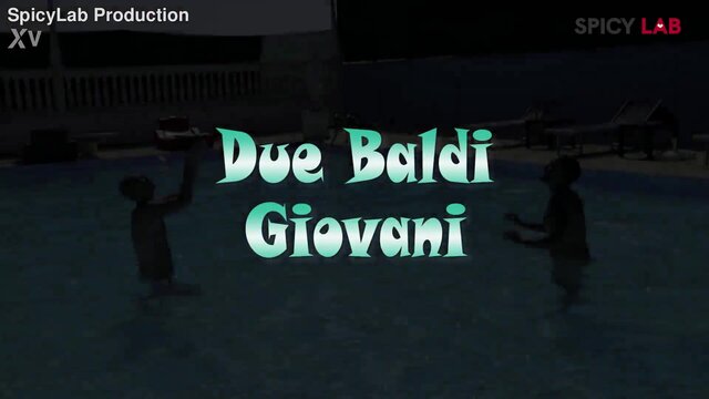 OLDER WOMAN wife gets a double sucking and hot DP in the pool