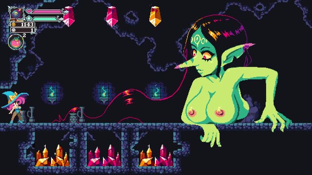 Hottie gets it on in pixelated anime world