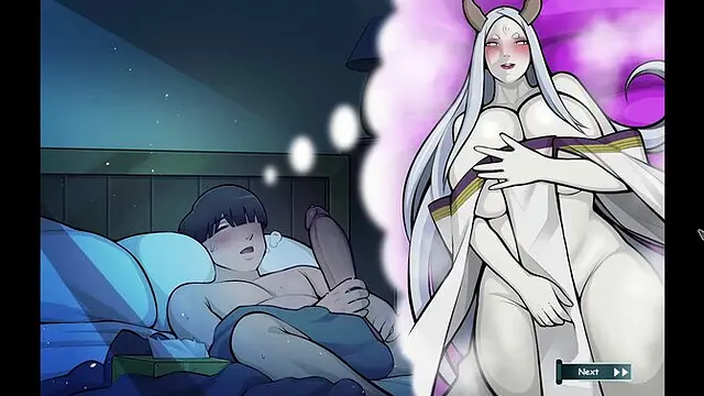 Hentai babe Masturbates with curvy Kaguya