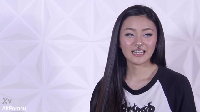 Turned on Asian stunner Rae Lil Black gets it on alone with a sex toy