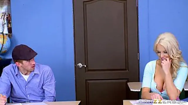 Double-titted schoolgirl gettin′ serviced by a horny🥵 hunk in a forbidden encounter