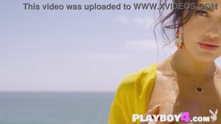  Sexy Busty MILF CJ Sparxx in Seductive Yellow Outdoors
